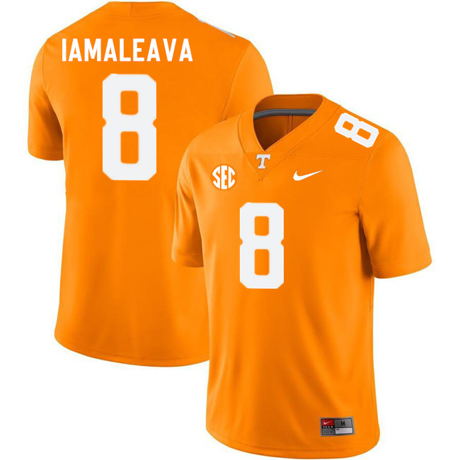 Tennessee Volunteers #8 Nico Iamaleava College Football Jerseys Stitched Sale-Orange